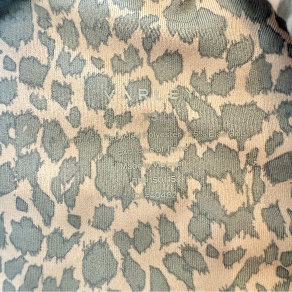 Varley Women's Let's Move High Rise 25' Leggings Graphite Cheetah Size XS - Picture 10 of 12
